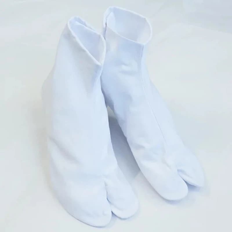 Calzini Tabi Giapponesi Bianchi per Cosplay Kimono, Calzini Tradizionali Giapponesi a Due Dita in Cotone, Accessori per Kimono