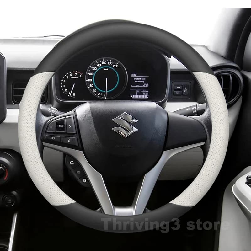 Coprivolante in pelle per Suzuki Baleno 2015-2024 Ignis Hybrid AllGrip 2016-2020 Accessori interni auto antiscivolo
