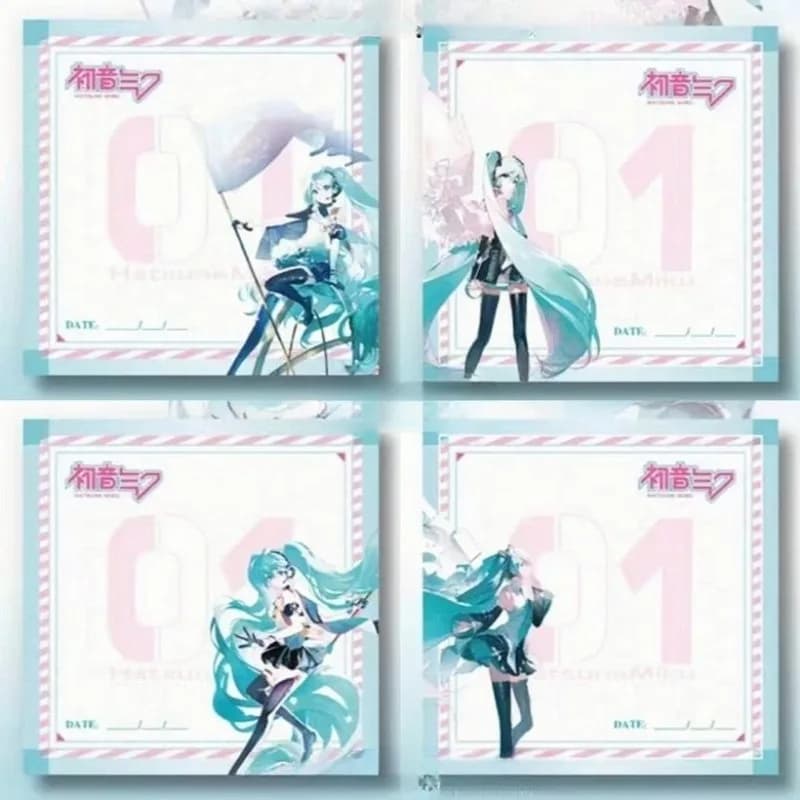 Japanese beautiful girl Hatsune Miku combination post-it note two-dimensional cute high-looking student note book guest bookgift
