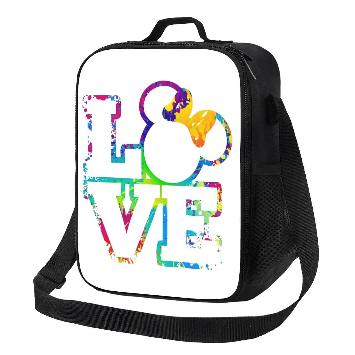 Borsa Termica Personalizzata per Pranzo con Motivo Mickey Mouse, Riutilizzabile, per Campeggio e Viaggi