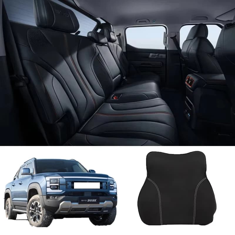 Cuscino per schienale per seggiolino auto Cuscino in cotone memory Cuscino di supporto per la vita Cuscino lombare per conducente per BYD Shark 6 Accessori per auto