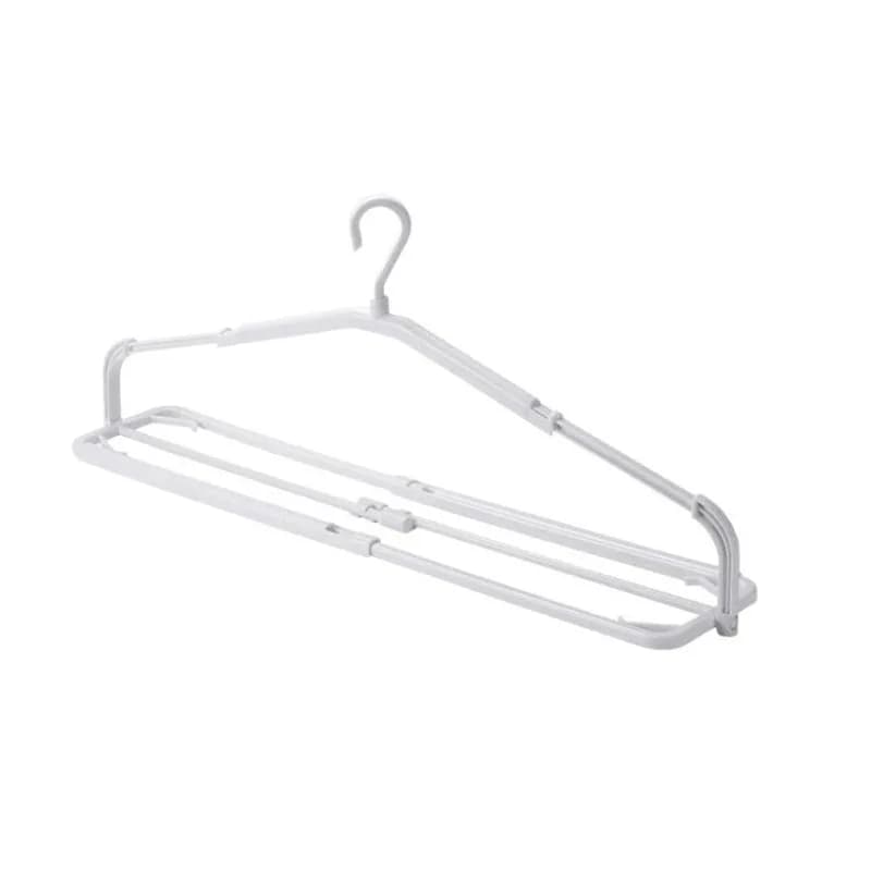 Retractable Plastic Clothes Hanger Windproof Drying Rack for Quilt Sheet Towel Home Balcony Laundry Organizer