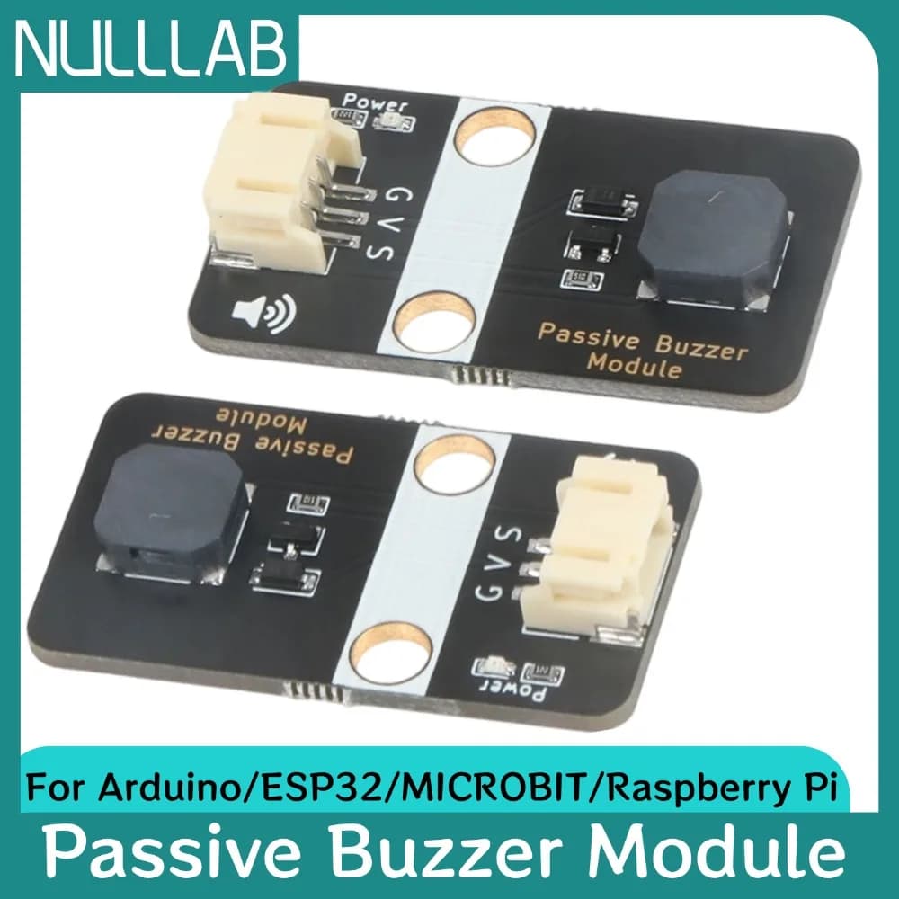 5V Passive Buzzer Sound Module, PWM Frequency Control, w/ Case & PH2.0, Digital Output for Arduino ESP32 Microbit Raspberry Pi