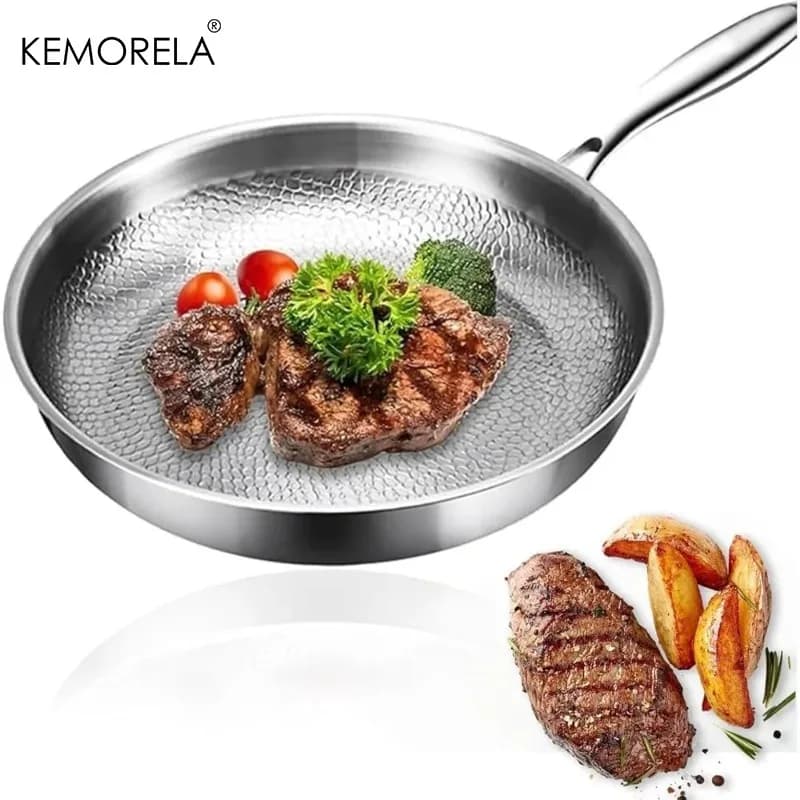 1 Pure Titanium Pentola Piece Resistant to Scratch and Anti-Agent, Heat Uniformly and Fit to Cook and Heat Quickly