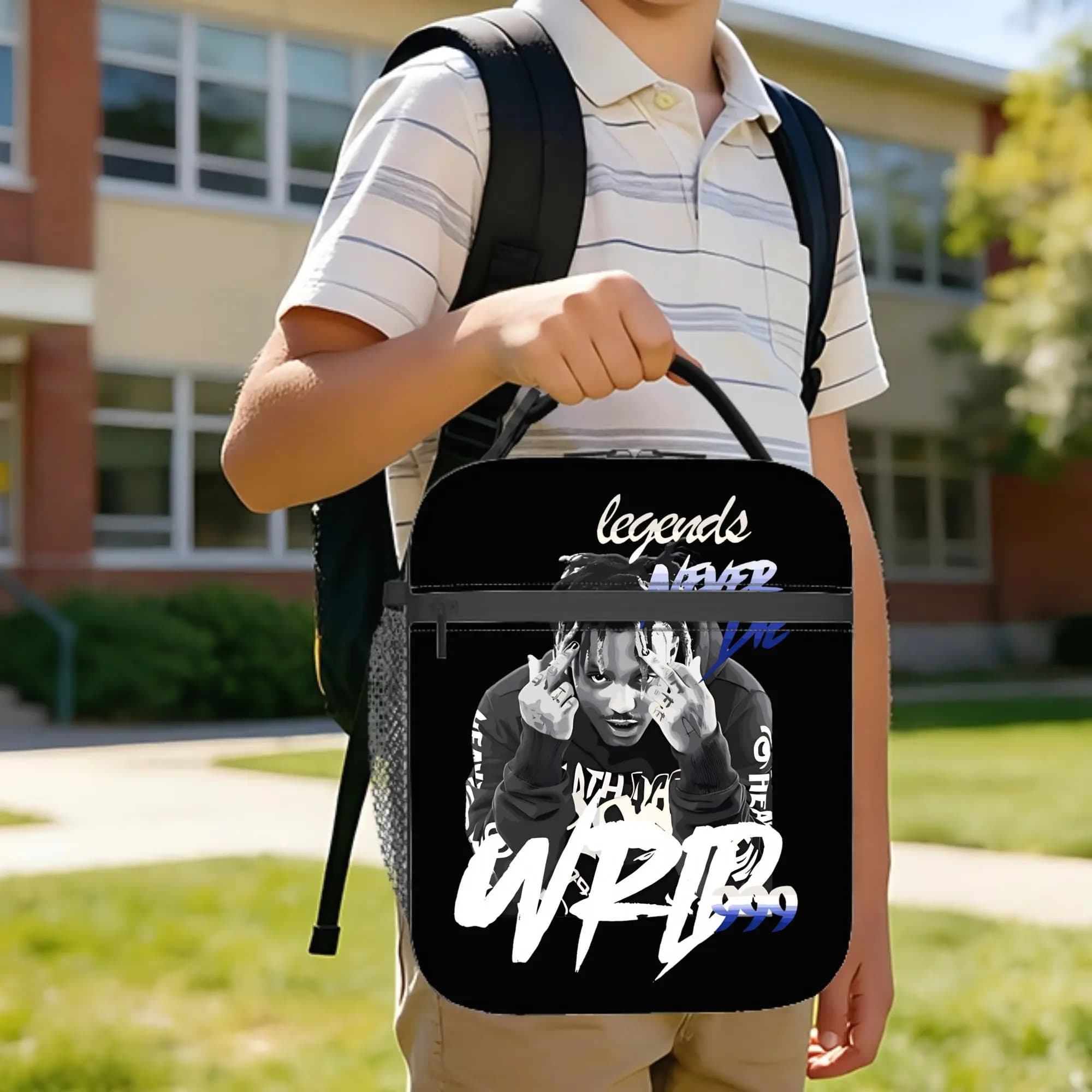 Juice Music Wrld Insulated Lunch Bag Thermal Bag Reusable,Lunch Container High Capacity Tote Lunch Box Food Storage Bags