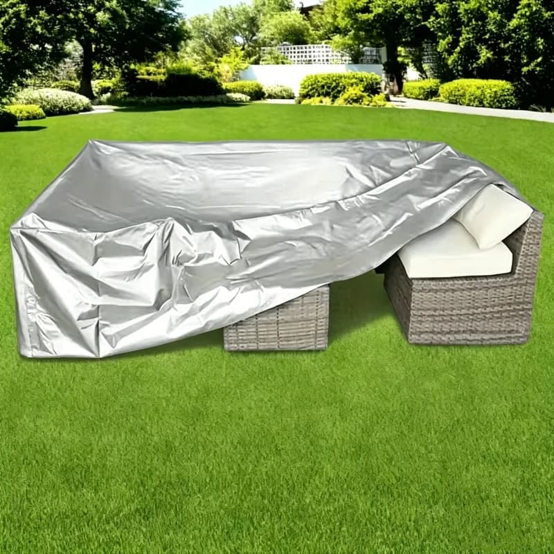 Silver Oxford Fabric Protective Cover-for Outdoor Garden Furniture, Patio Furniture,And Dust Covers for Sofa Tables And Chairs