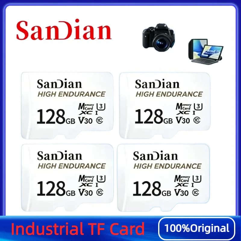Scheda di memoria micro TF SD V30 U3 C10 ad alta resistenza 2026 per dash cam o monitoraggio domestico 128GB 256GB 512GB