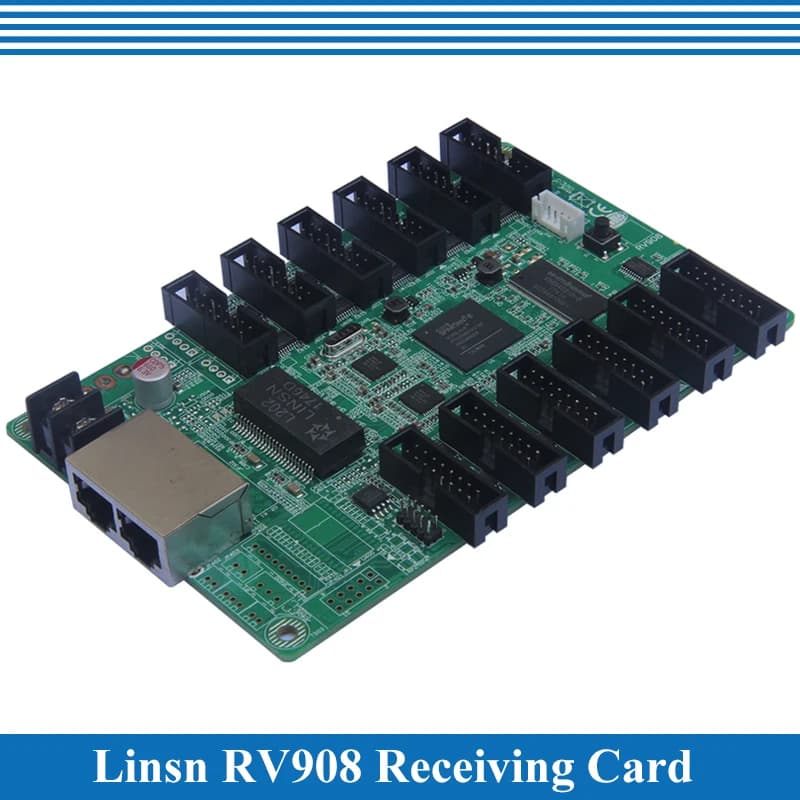 Linsn RV908(RV908M32) Sistema di controllo display a LED Supporto scheda ricevente statico, scansione 1/2, 1/4, 1/8, 1/16, 1/32, funziona con TS802D