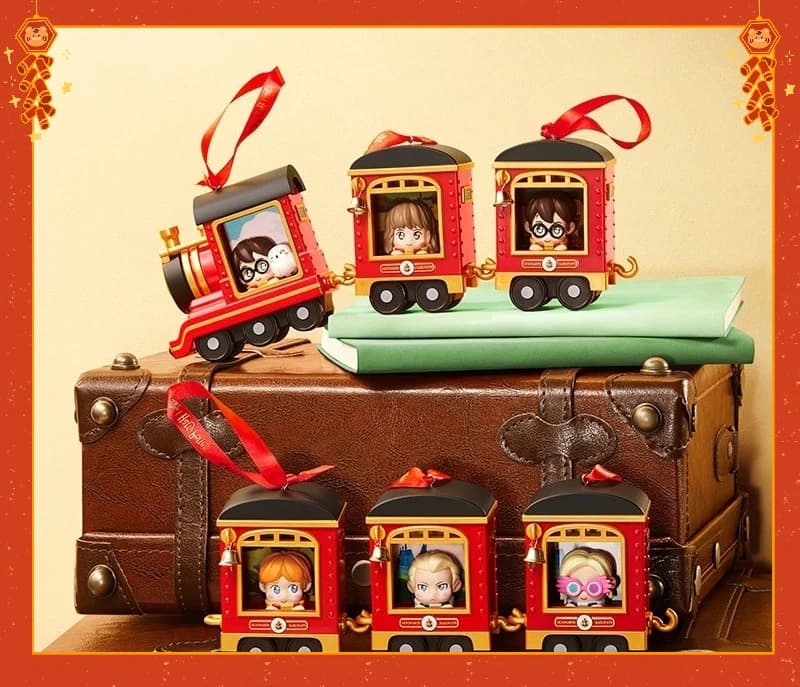 MINISO Harry Potter Hogwarts Express Train Blind Box Charm Figure Desk Decor Collectible Gift For Fans