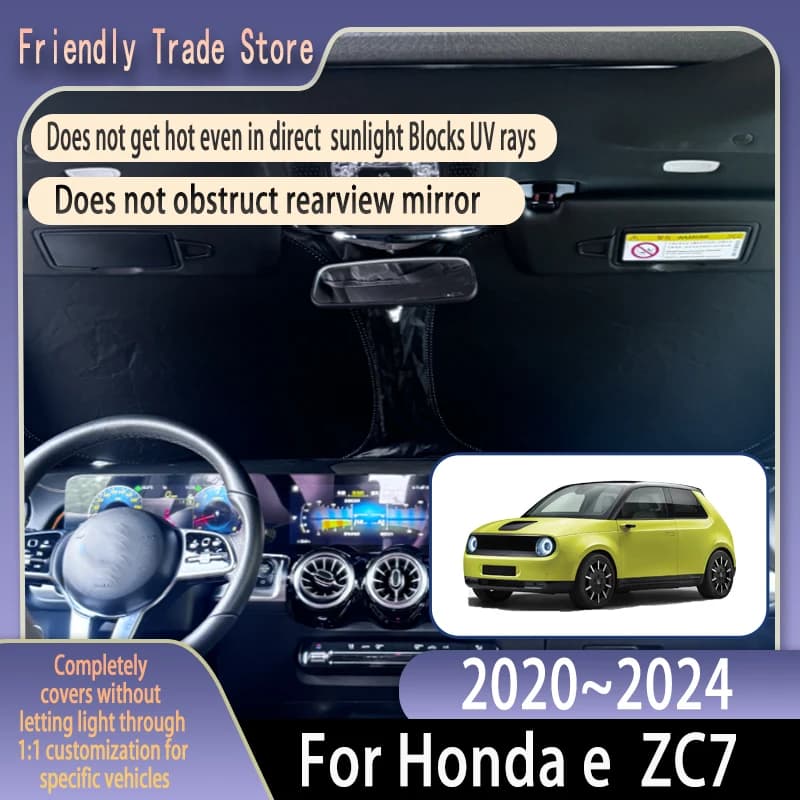 Parasole per Parabrezza Anteriore Auto per Honda e 2020~2024 2023 ZC7, Tenda Parasole Pieghevole Anti-UV, Tenda Solare per la Privacy, Accessori Auto