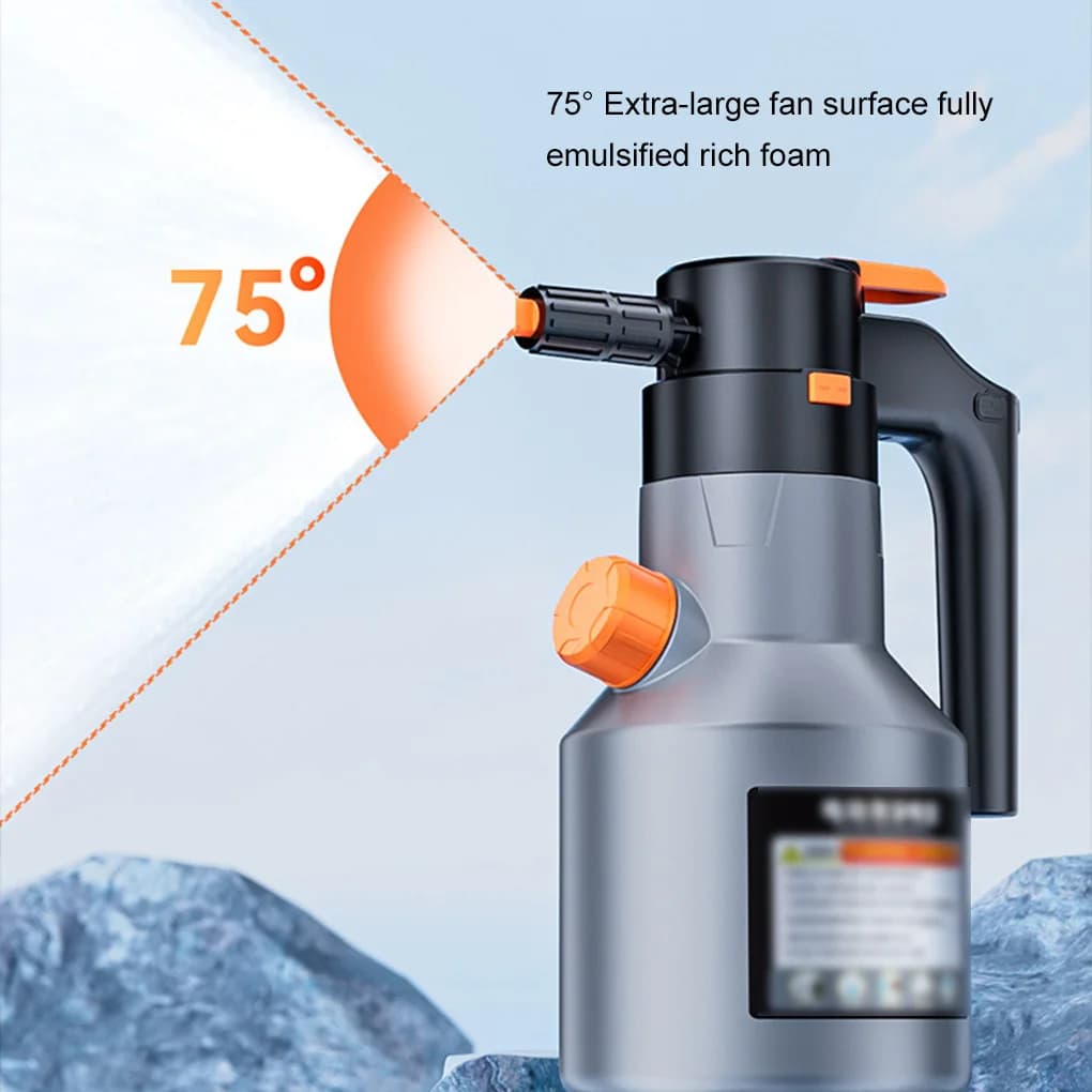 Spruzzatore di schiuma per auto elettrica Spruzzatore di sapone pressurizzato Schiuma fine ad alta pressione Rondella di schiuma automatica Accessorio per lavaggio auto esterno