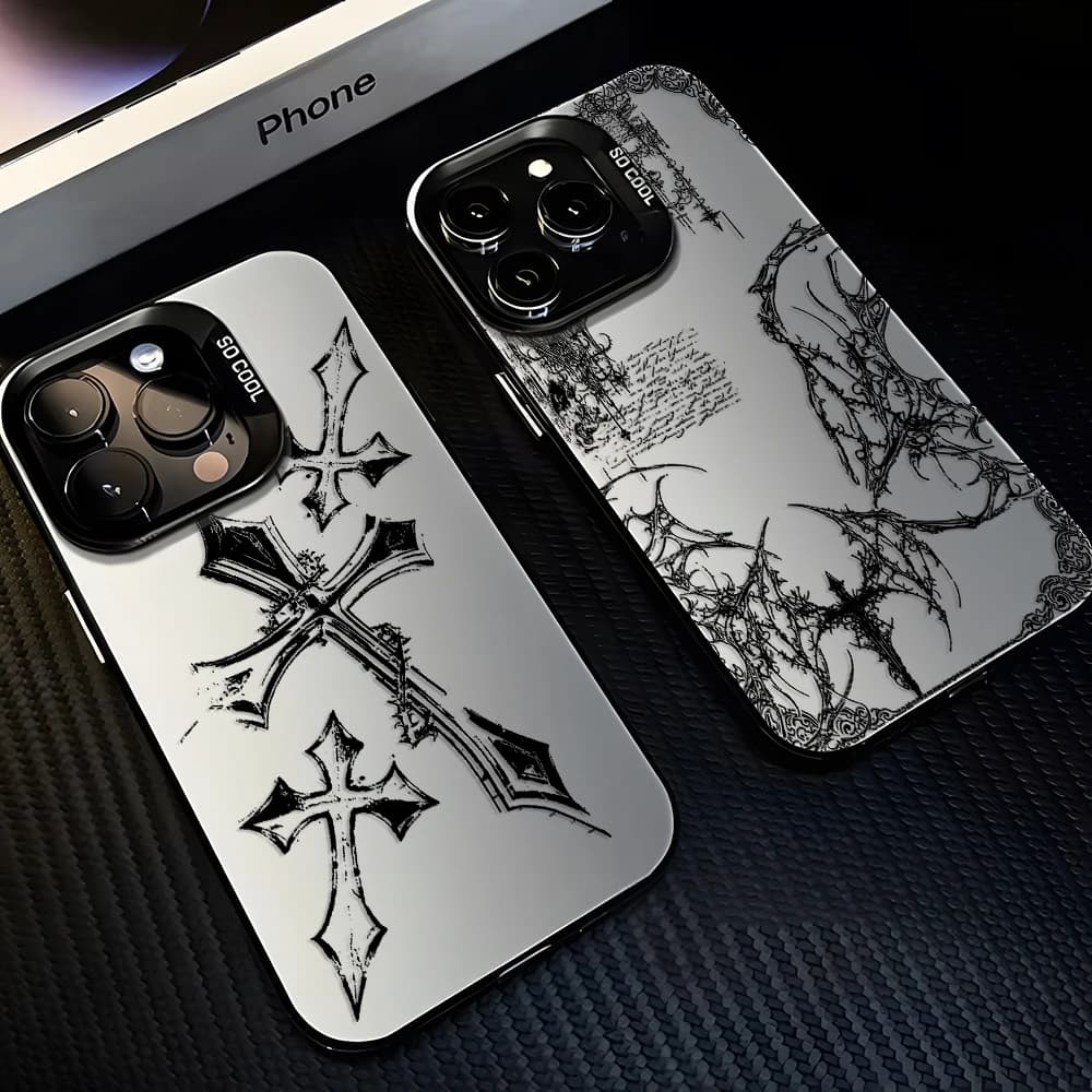 Raffreddare marchio croce gotica scura Cassa Del Telefono per Xiaomi Mi 15T 14T 14 13 12 12T 11 Lite Poco X7 X6 F7 F6 X5 F4 F3 GT Pro 4G 5G Copertura
