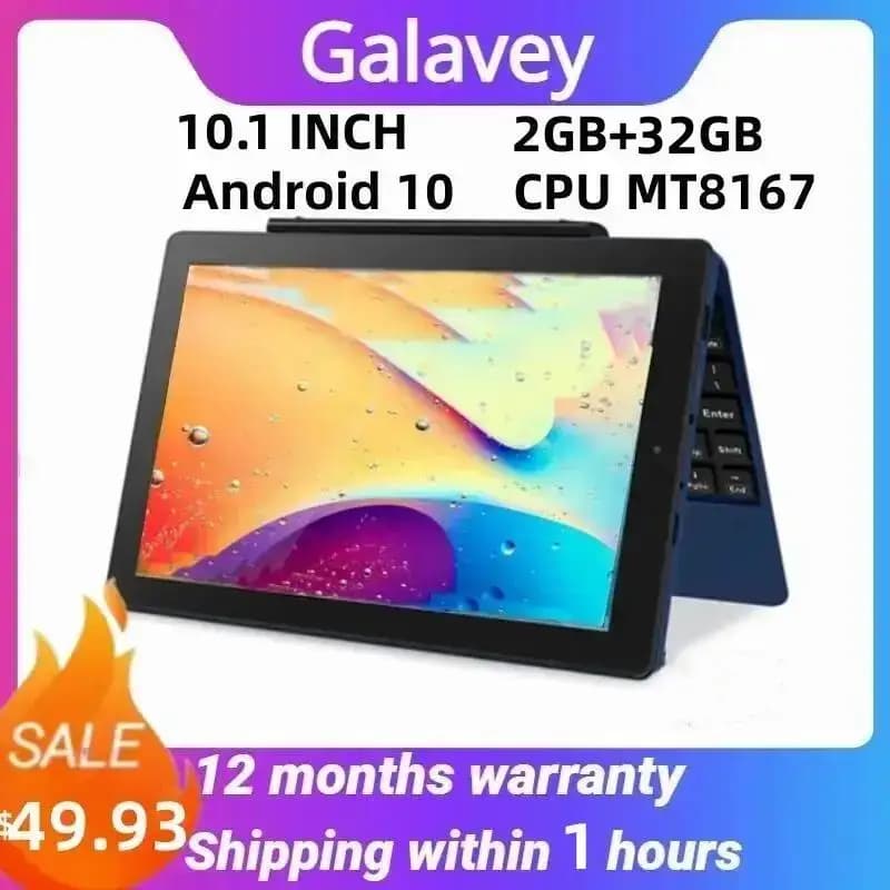 Nuovissimo Tablet Android 10 RCT6 10.1 Pollici RAM 2GB DDR3+32GB MT8167 Quad Core Schermo IPS 1280*800 WIFI Doppia Fotocamera