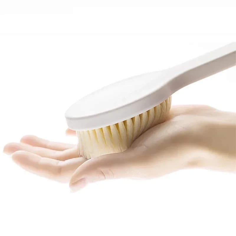 Spazzola per la schiena con manico lungo, setole morbide, per esfoliare il corpo, per la salute della pelle, accessori da bagno