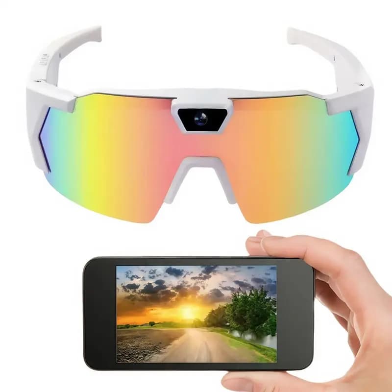 AS95-HD Video Glasses Bicycle Outdoor Dash Cam Ride Sun Smart Glasses Walk Cam Wearable Camcorder