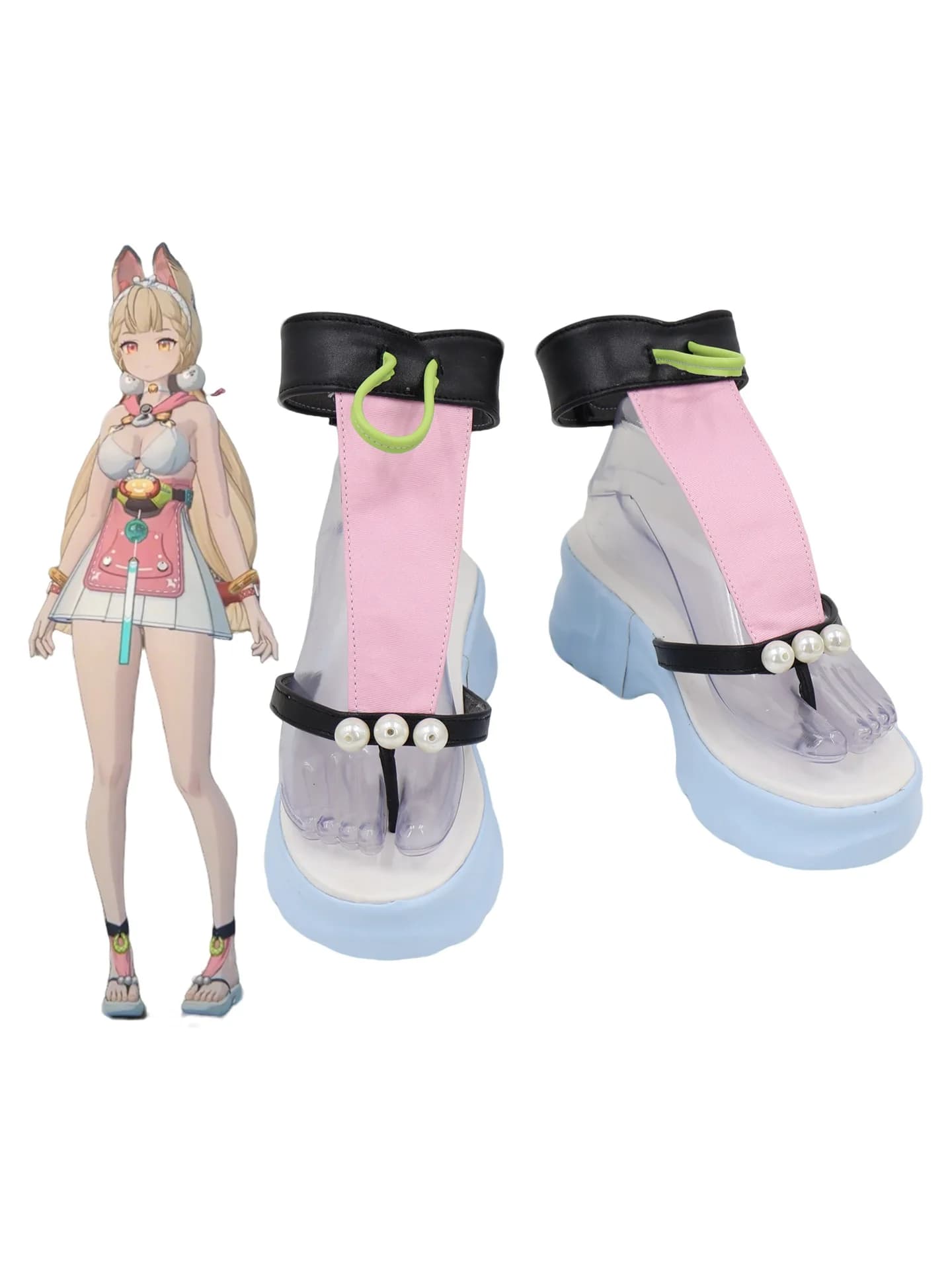 Alice Thymefield Scarpe Cosplay Zenless Zone Zero Carnevale di Halloween Stivali Alice Thymefield Prop su misura