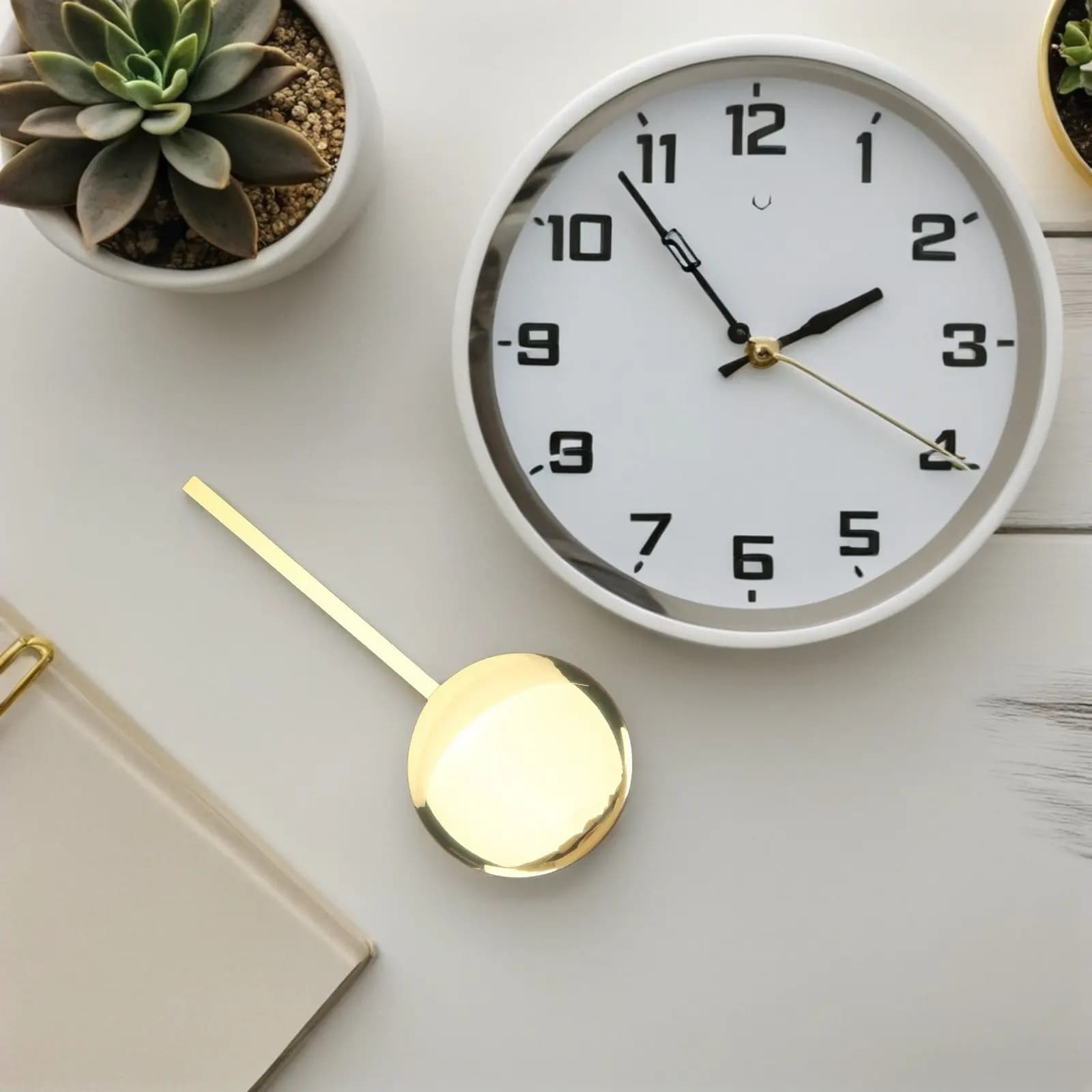 Pendolo di Ricambio per Orologio da Parete, Parte in Metallo per Orologio Fai-da-Te, Perfetto per Regali di Compleanno, Matrimoni e Natale
