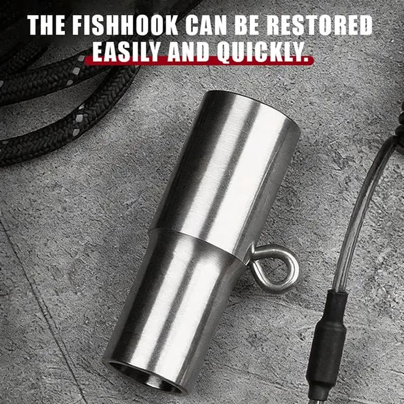 Octopus Hook Recovery Tool Anti-Corrosion Stainless Steel Squid Hook Corrector for Freshwater Saltwater Fishing
