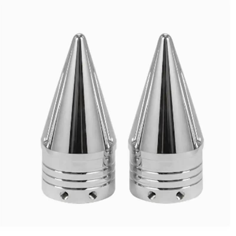 NEW HOT In Stock-For Touring Road King Dyna Softail Sportster Front Twisted Axle Nut Covers Motorcycle Spike Axle Caps