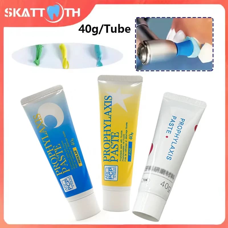 40g Paste for dental prophylaxis Fine/regular Grana Pasta for prophylaxis Ortho Implant Teeth polishing Dentist Teeth whitening Material