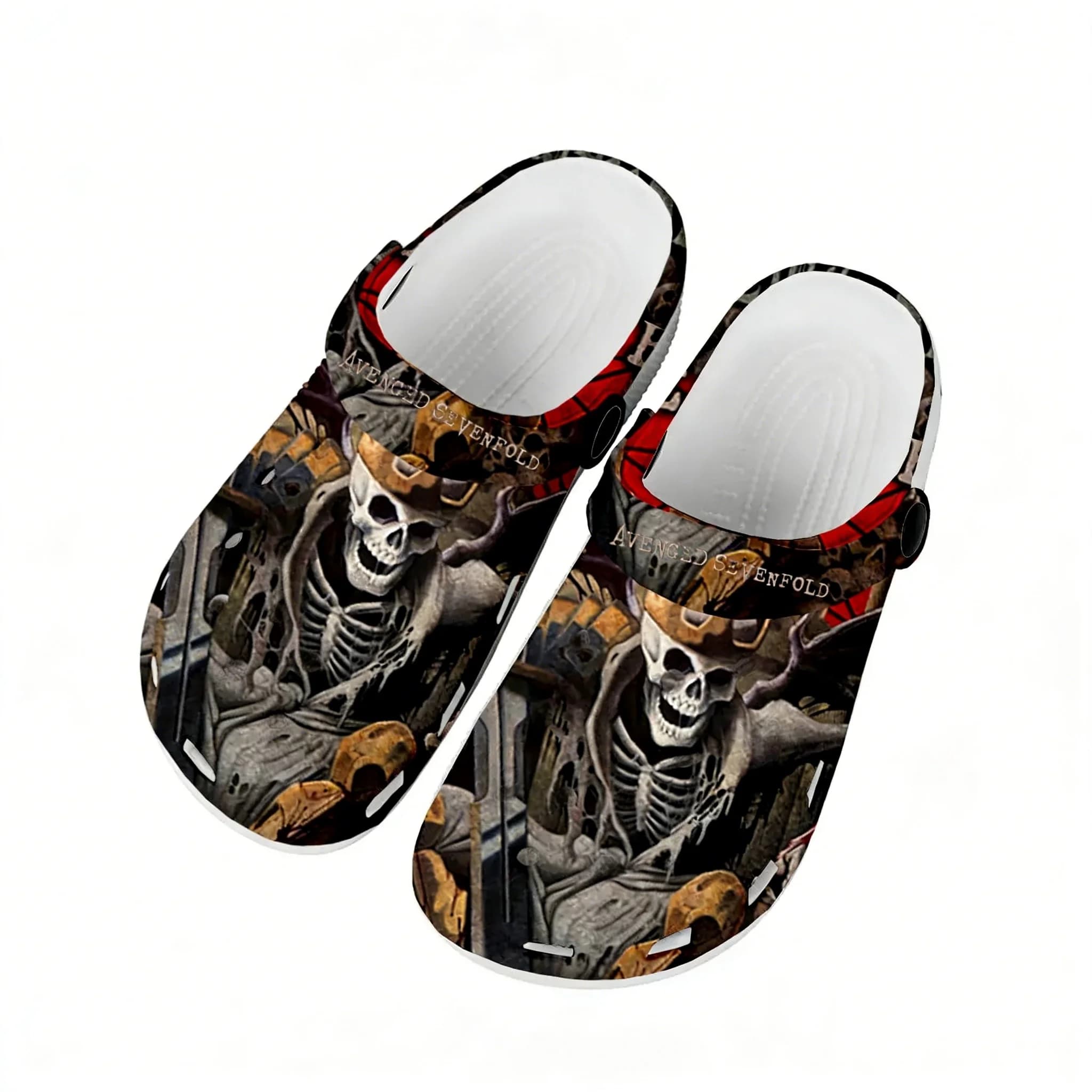 Avenged Sevenfold Water Shoes for Men, Women and Teenagers, Anti-slip, for Home & Garden, Custom Sandals, Breathable slippers with Beach Holes