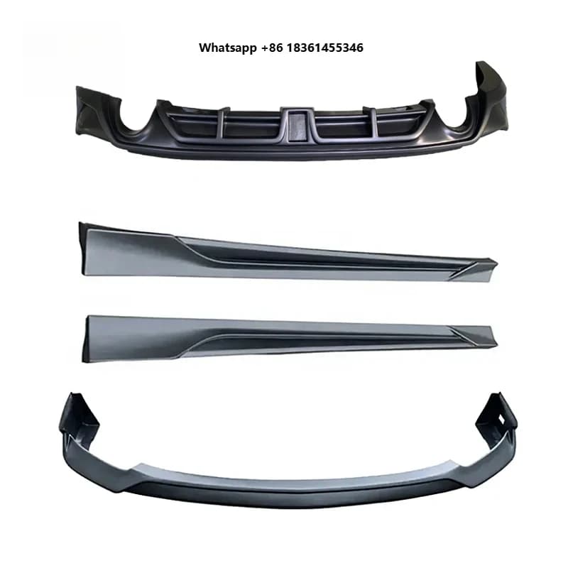 For 3 Axela 2020-2023 Front Rear Lip Side Skirt Diffuser Exterior Parts High Quality ABS Body Kit