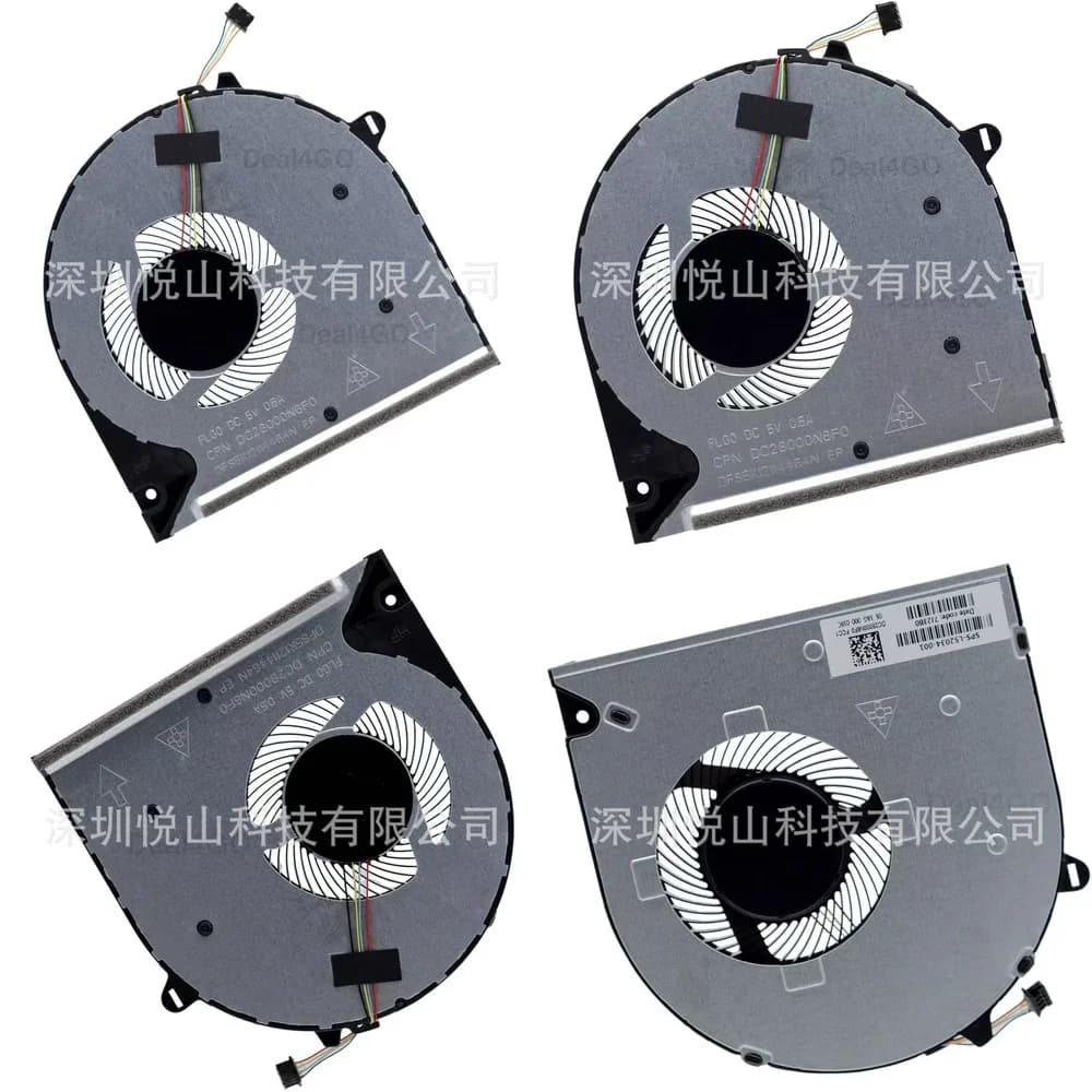 Ventola di Ricambio per Laptop HP 15-DU 15-DW 15-GW 15S-DU 15S-DY 15S-GU 15S-GY 15S-GR - Gruppo Ventola di Raffreddamento per Computer Portatile