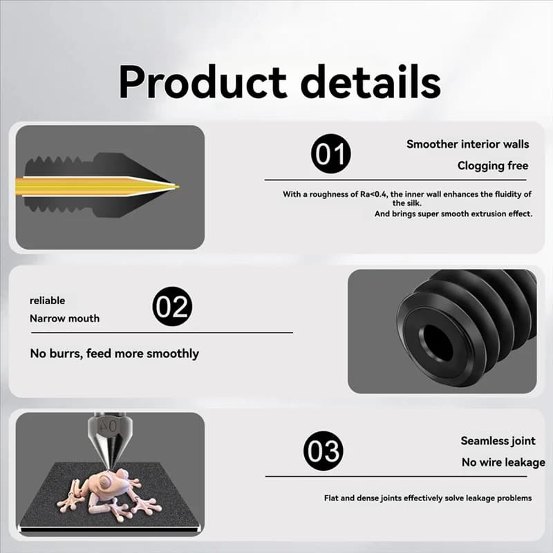 New-Hotend Kit Forir3 V2 Hardened Steel nozzles Thermostore Ntc100k Heater Gorge Heater Block 3D Printer Parts 0.8Mm
