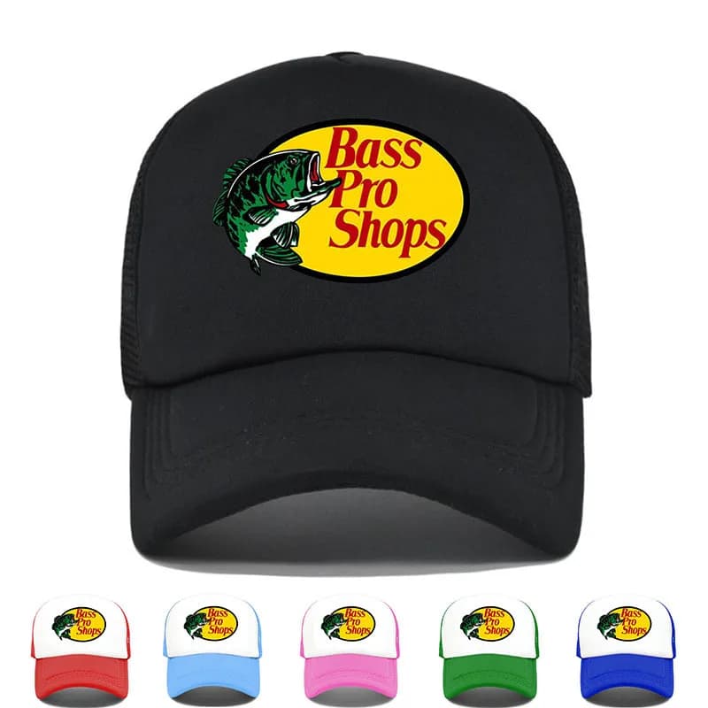 Fashion Fish Trucker Caps for Men Funny Fishing Print Baseball Cap Unisex Cool Summer Mesh Net Hat