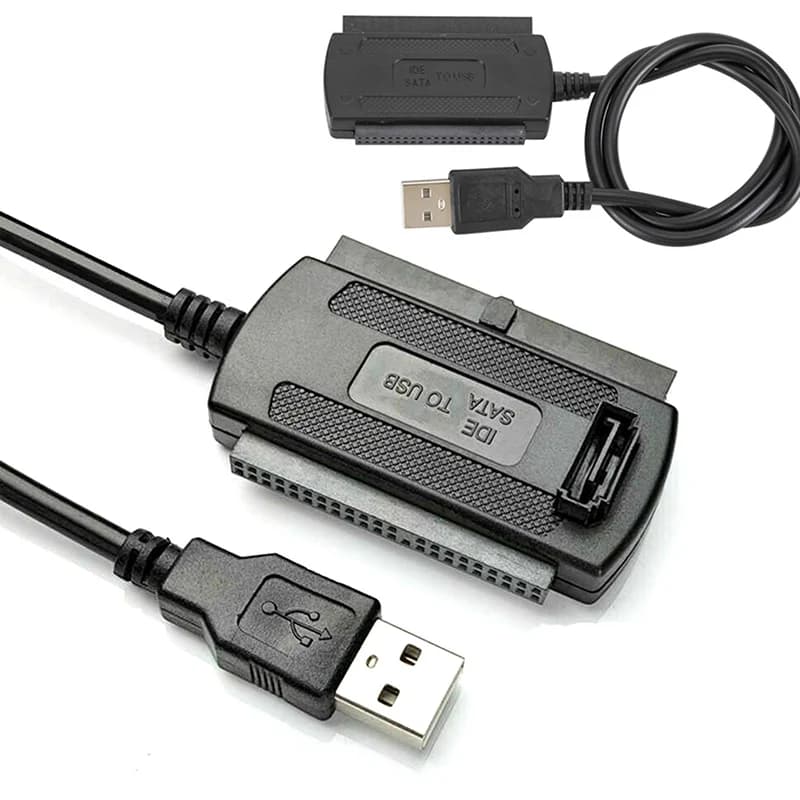 【Y】3 in 1 USB 2.0 to IDE Adapter Converter Cable for 2.5' And 3.5' Hard Drive HD - External HDD IDE Interface Converter