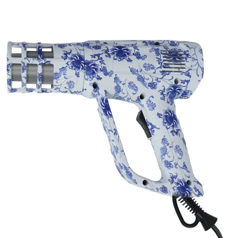 Pistola termica KUNAISI con motivo personalizzato, temperatura regolabile, potenza nominale 2000 W, per avvolgimento in vinile