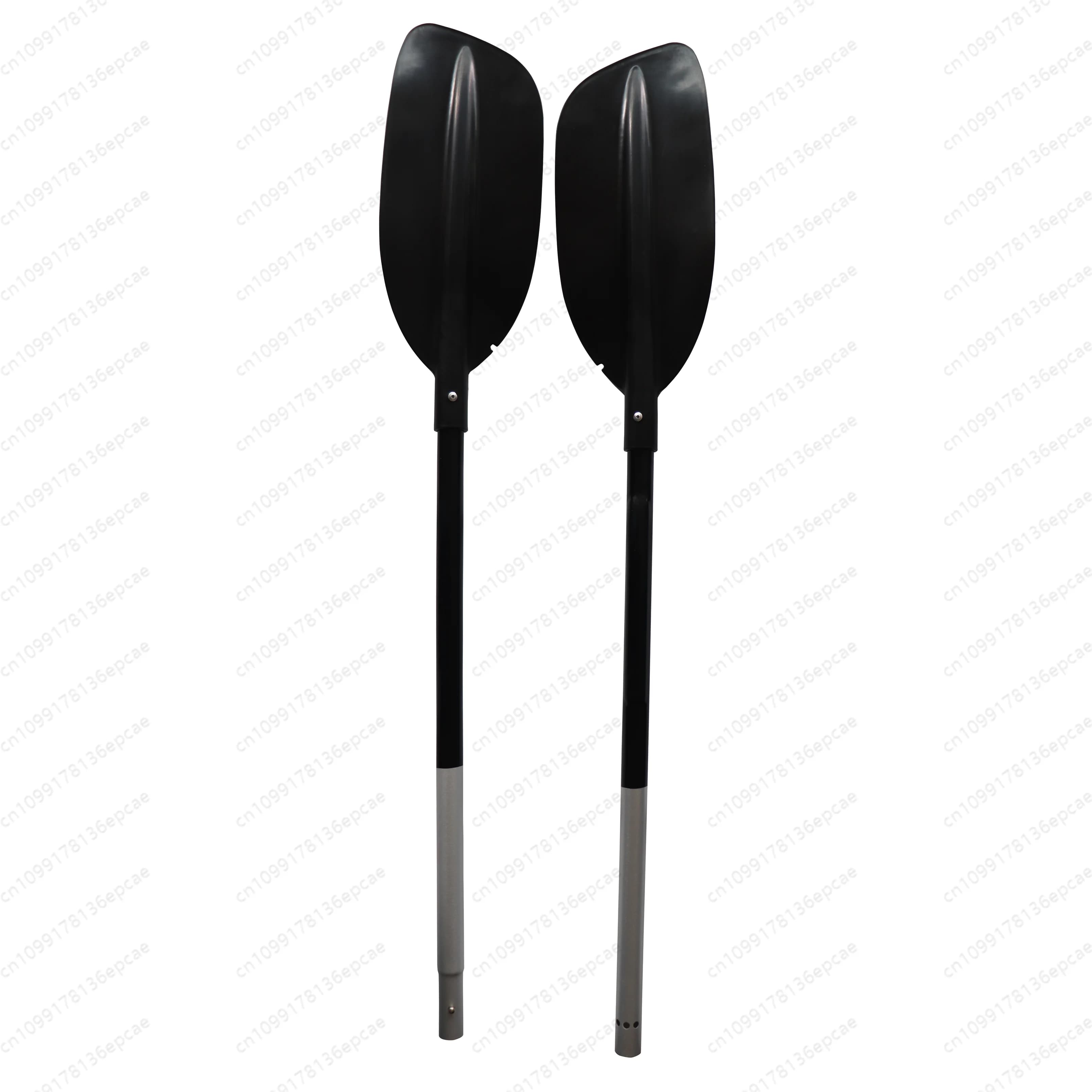 Pagaia per kayak con canna da pesca in alluminio regolabile con lama colorata personalizzata in plastica da 2 pezzi