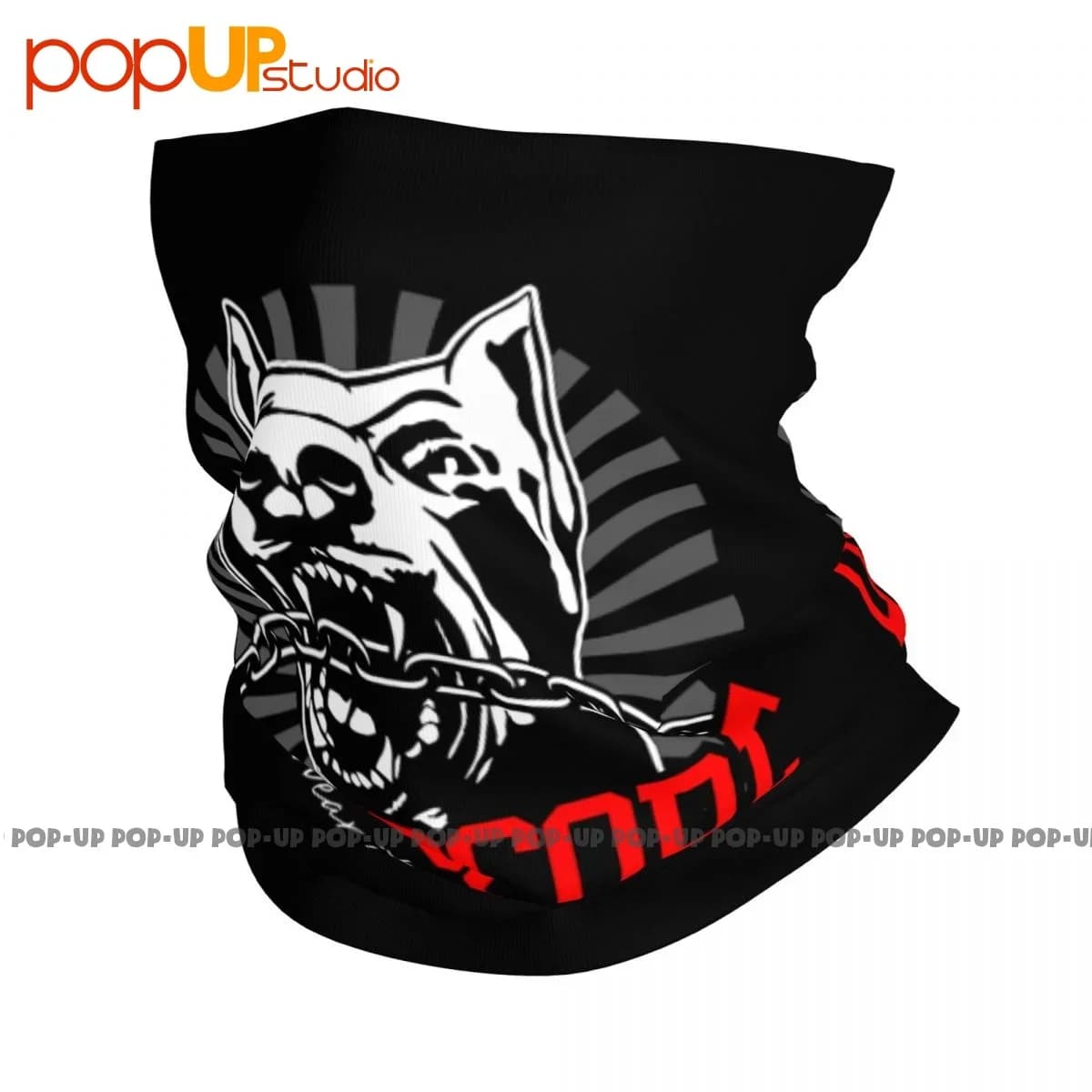 100 Cane Hardcore 305206060 Gabber Techno Partyoutfit Ghetta per il collo Bandana Sciarpa Maschera per il viso