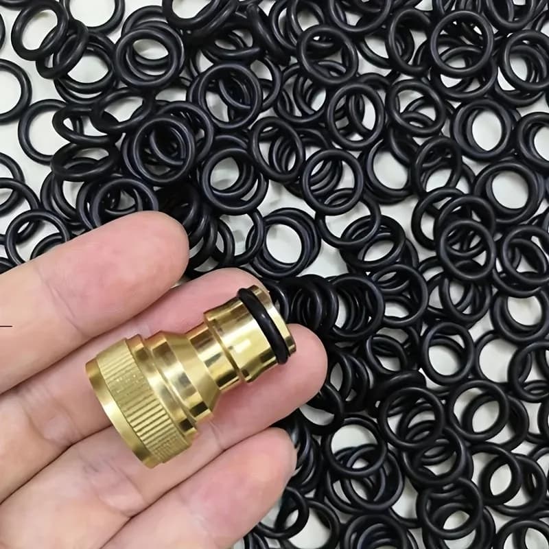 Set of 225 O-Ring, Nitrile Rubber Gaskets in 18 Measures, Oil Resistant Elastic seals, Professional Faucet Washers