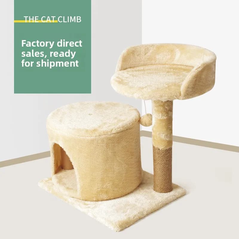 Cat Tree Wholesale Cat Bed Combo Original Factory Cat Scratching Post Furniture Toys 4kg Model MD01-M/Q Foreign Trade