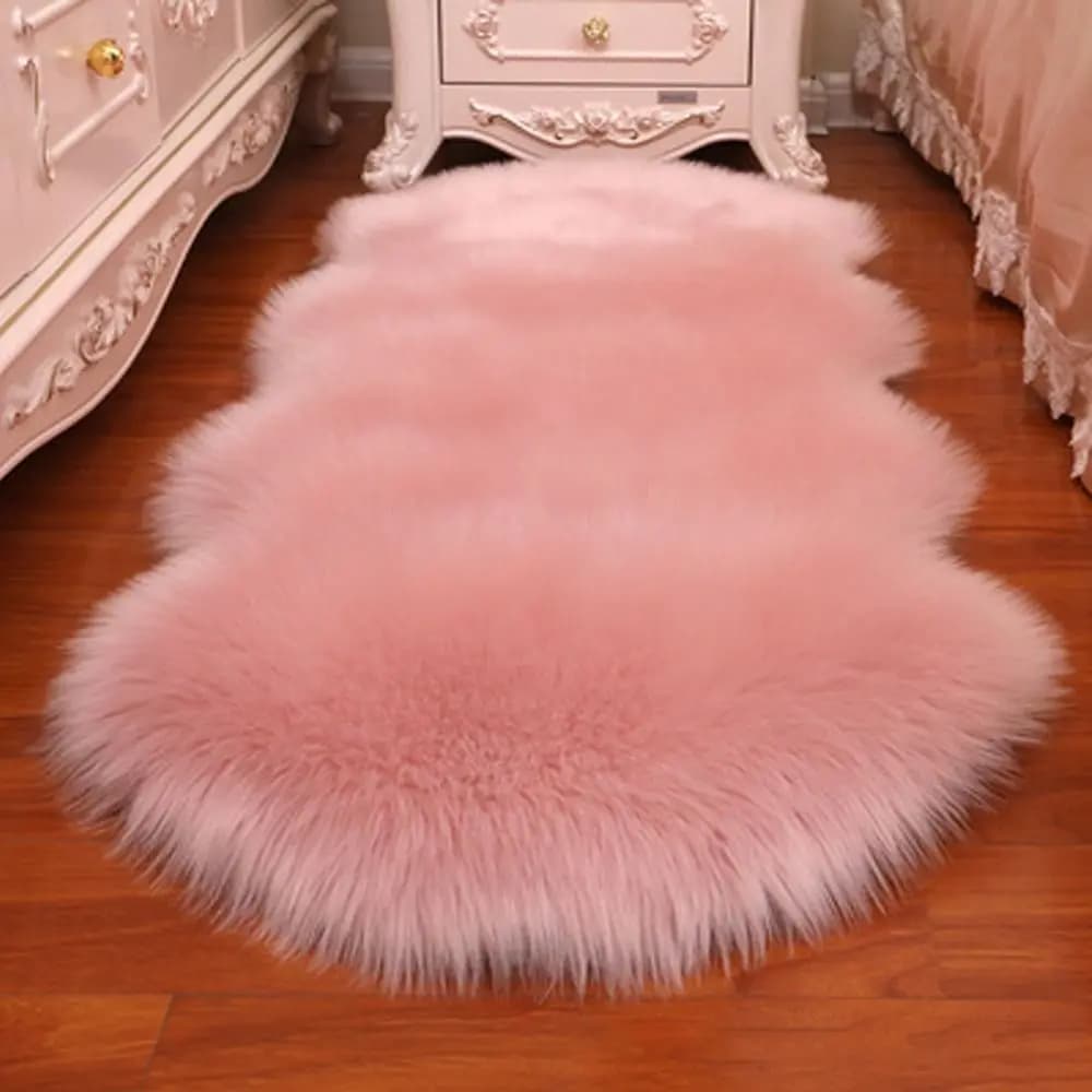 Pelle di pecora artificiale capelli lunghi tappeto pavimento lana soffice tappetino morbido morbido finto soffici tappeti Shaggy decorazioni per la casa