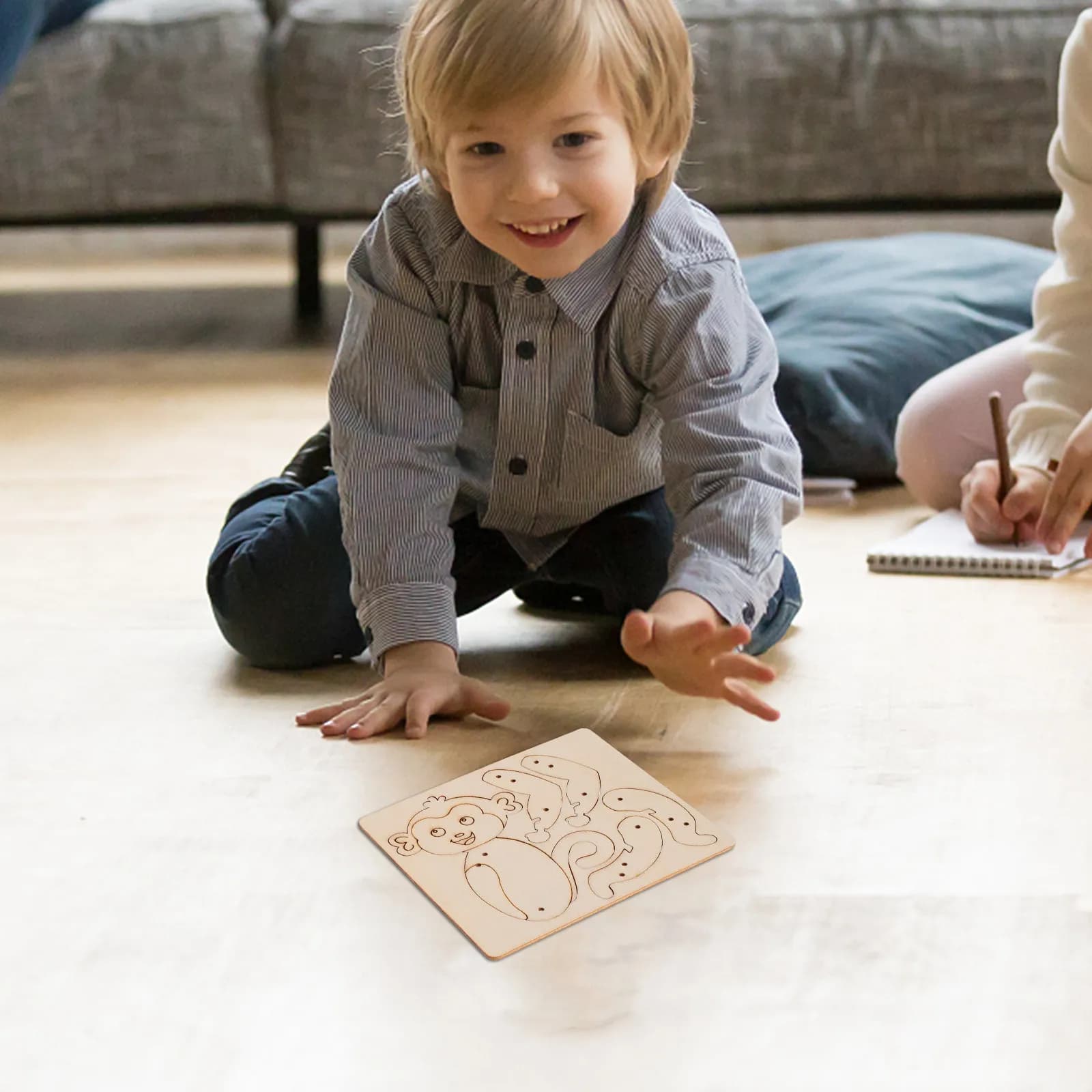 2 Set di Giochi Educativi in Legno con Scimmie che si Arrampicano su Corda, Kit per Esperimenti Scientifici, Puzzle STEM per Bambini, Gioco di Assemblaggio Intellettuale