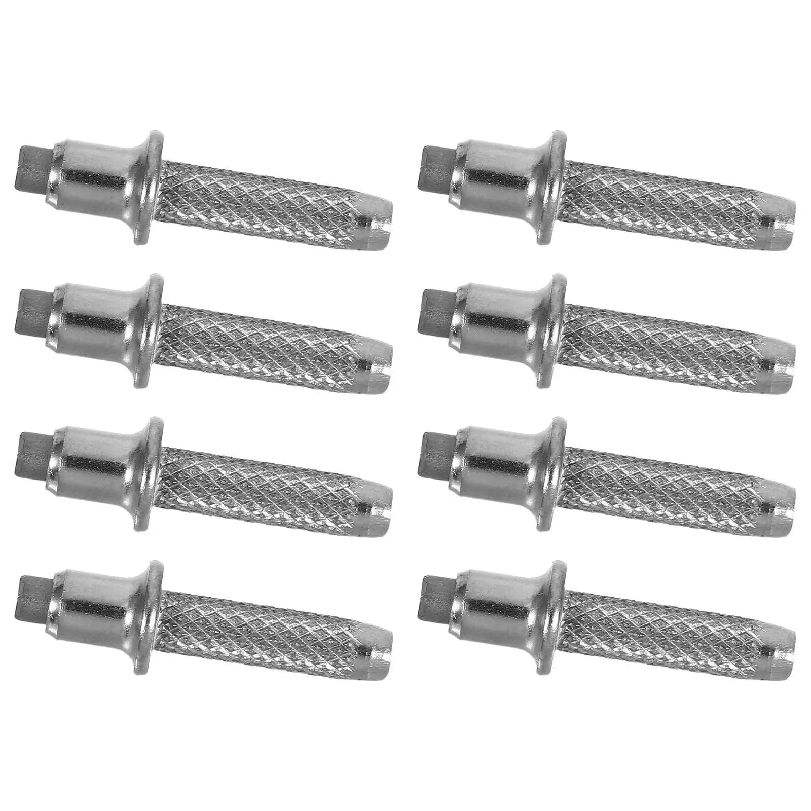 8 replaceable tungsten steel tips, trek stick accessories, universal trek sticks, spare metal tips for outdoors