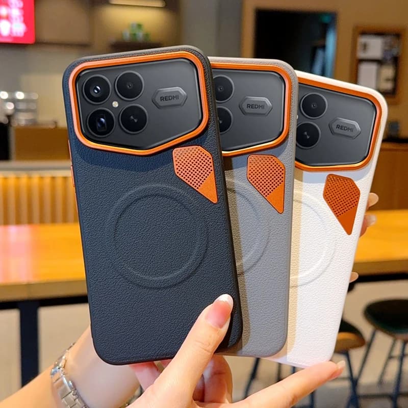 Per Xiaomi Poco F8 Pro F8Ultra Custodia F7 Pro Caricatore wireless ultra magnetico Dissipazione del calore Custodia rigida in pelle PU di lusso