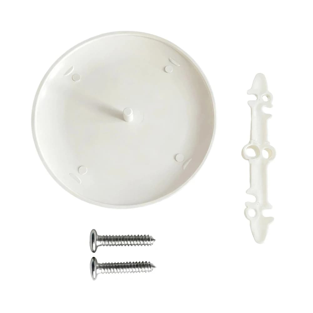 Paintable White Ceiling Cover Plate For 3.5 To 5 Inch Holes Electrical Box Concealer For Light Fan Smoke Detector