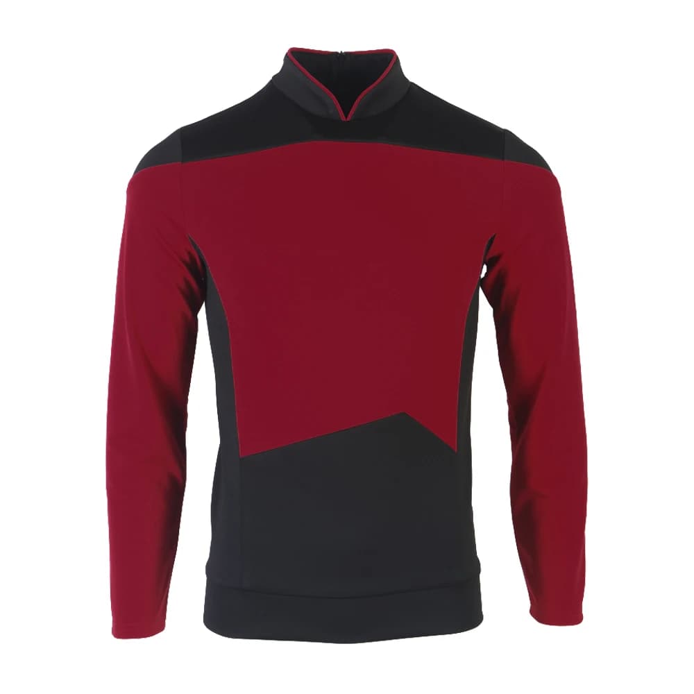Star TNG The Next Generation Treks Red Shirt Cosplay uniform costume dress for men Coat Halloween party
