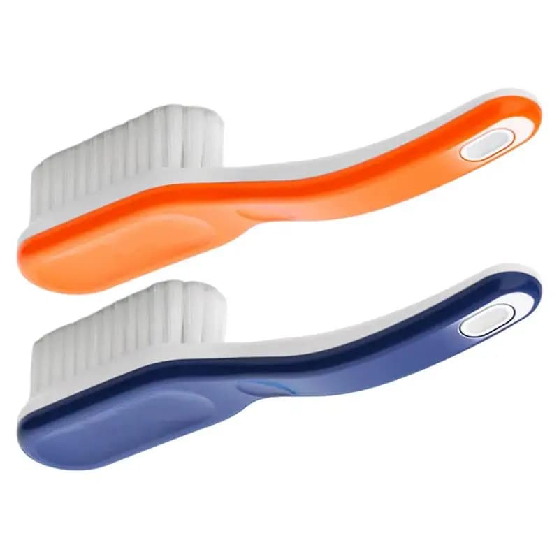 Spazzola per la pulizia delle scarpe Spazzole per scarpe per lucidare Impugnatura ergonomica professionale Smacchiatore facile da tenere per tappeti da bagno