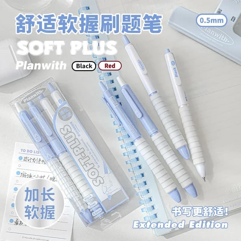 4 pz/set ROSYPOSY Simplicity penna Gel per studenti Fashion Chic Design creativo penna per cancelleria 0.5mm penna per scrittura a inchiostro rosso nero