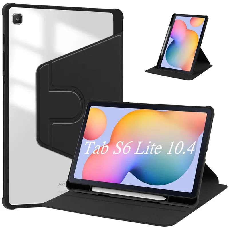 Per Samsung Galaxy Tab S6 Lite custodia girevole a 360 gradi Smart Tablet Cover per galaxy tab s6 lite 2024 custodia da 10.4 pollici con portapenne