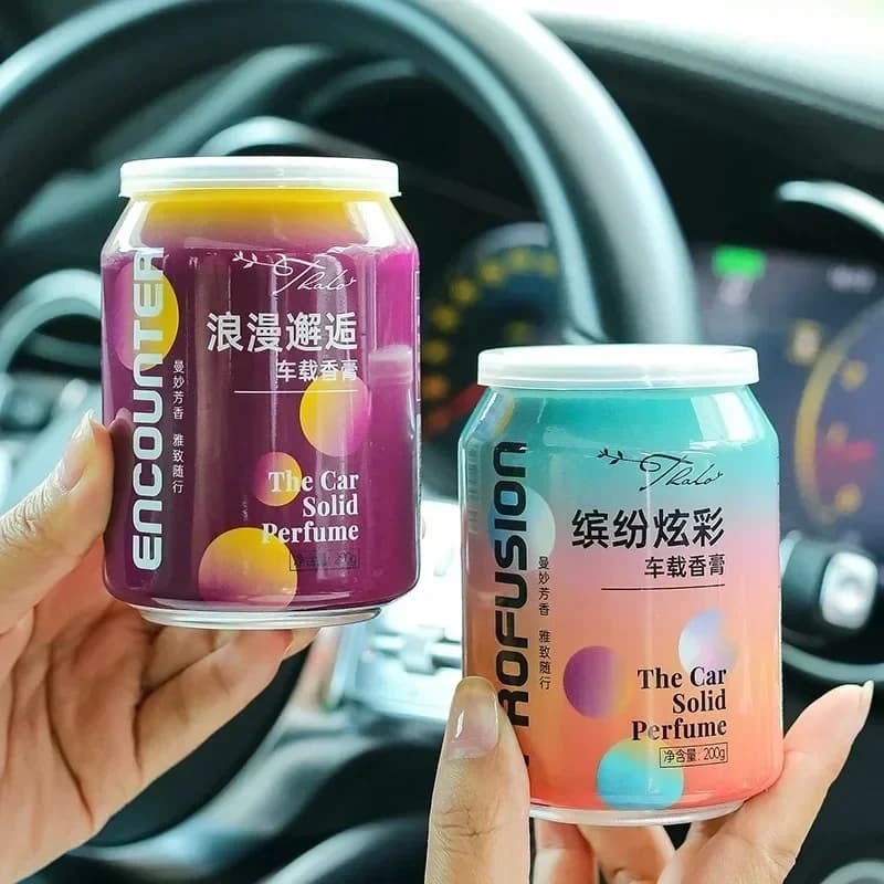 Deodorante Solido per Auto, Profumo in Crema, Accessori per Interni Auto, Diffusore di Aromi a Forma di Tazza, Contenitore in Alluminio, Elimina gli Odori, Fragranza