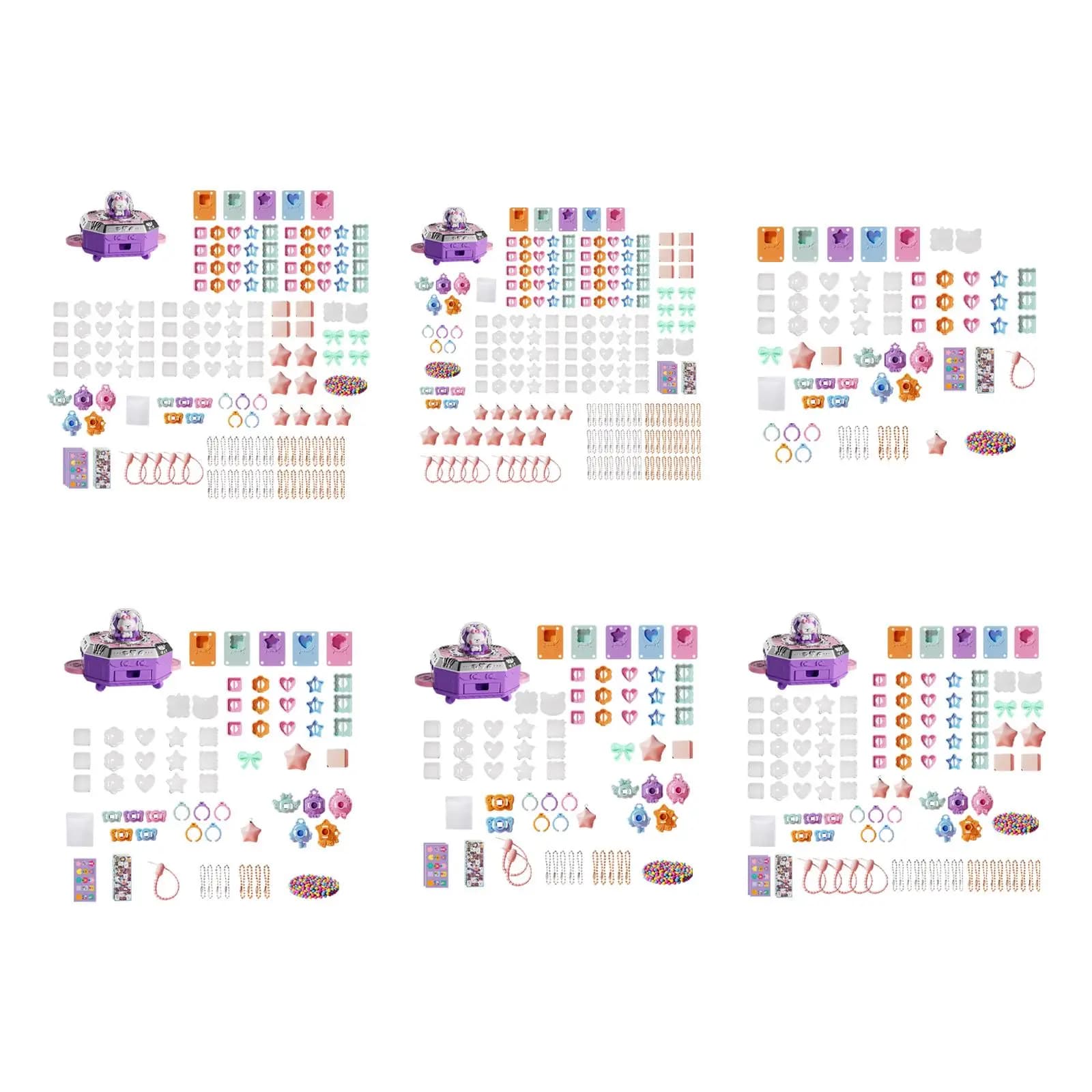 Kit Fai-da-Te per Gioielli da Ragazza, Set Artistico Sensoriale, Giocattoli Educativi per Bambini, Regalo di Compleanno