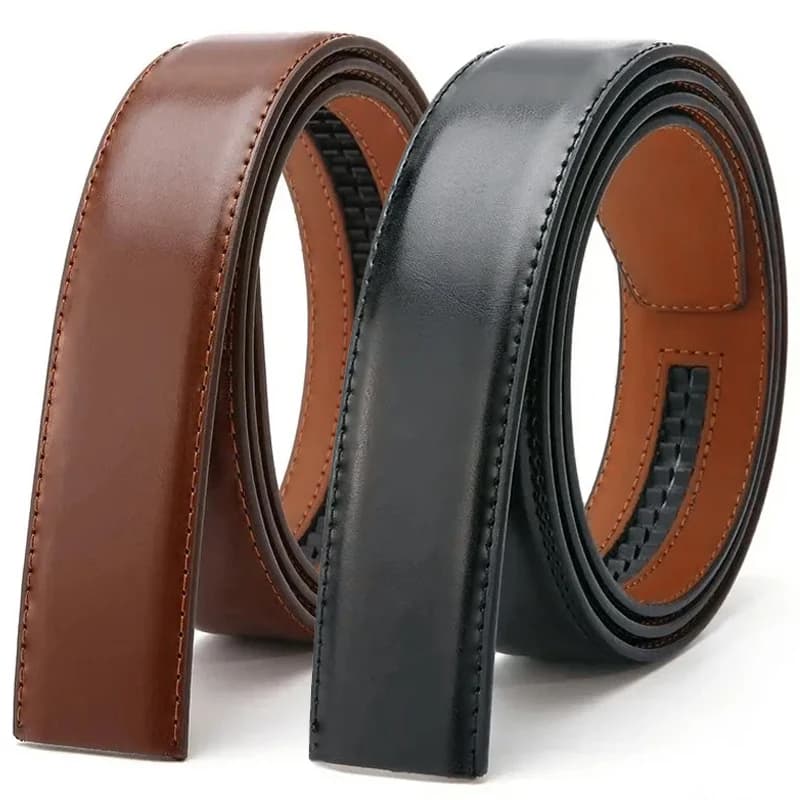 3.5cm Width Belt Strip for Automatic Buckle Real Original Genuine Leather Belt Body No Buckle for Men Women Belt Accessories