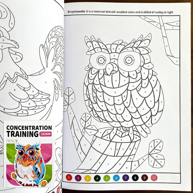 Libro da colorare divertente per bambini, 48 pagine colorate, libro da colorare interattivo con attività, temi animali, figure, architettura