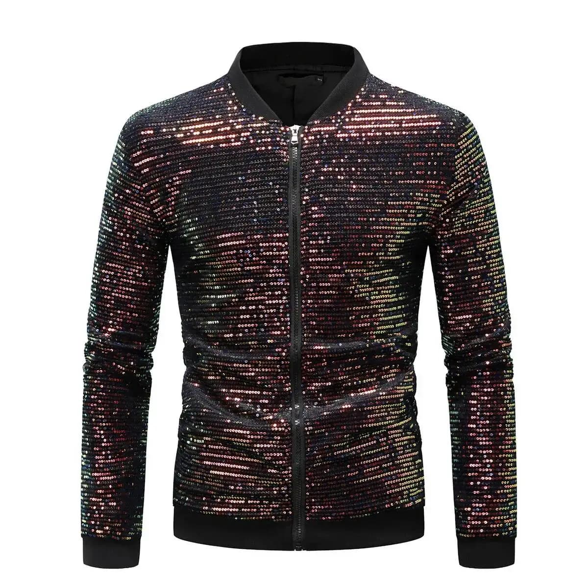 Fashionable Autumn New Spring And Versatile British Coat Men's Stand Up Collar Bead Jacket YJ05