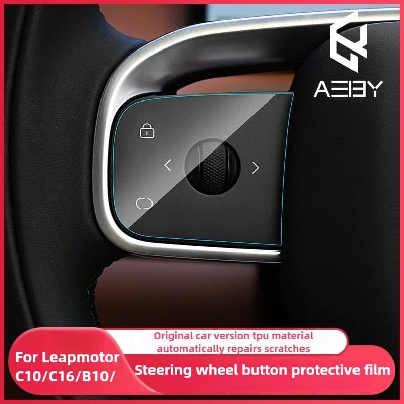 For LEAPMOTOR C10/C16/B10 2024 2025 2026 Volante TPU Pellicola Protection Anti-Graffio Cover Accessories for Interior Cars